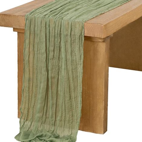 Guirlande De Table - 2 Pièces - 90 X 180 Cm - En Polyester - Pour Mariage Fête Et Décoration De Table (1/5)