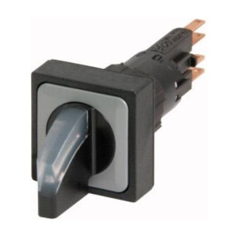 Commutateur rotatif lumineux 3 positions blanc à accrochage EATON Q25LWK3R2-WS (1/2)