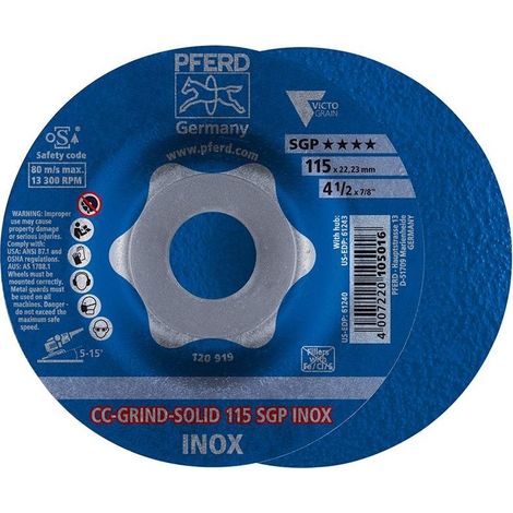 Millstone Cc-Grind Inox 180 Millimetri Solido Gsp Pferd