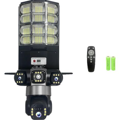 Cámara solar para alumbrado público, resolución de 15 MP, control remoto, solo cámara 4G. (1/2)