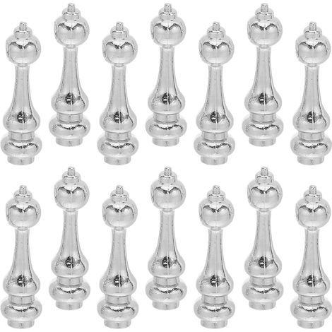14 Stück Metallpfosten Endkappen für Glasgeländer und (1/5)