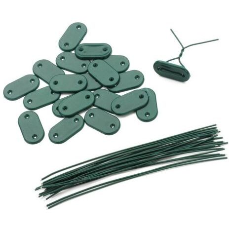 Confezione da 20 clip di fissaggio rapido in polietilene – lunghe 16 cm – adatte per schermi per la privacy, recinzioni in canne e schermi da giardino – resistenti al vento—2-2:FORTELIX H (1/2)