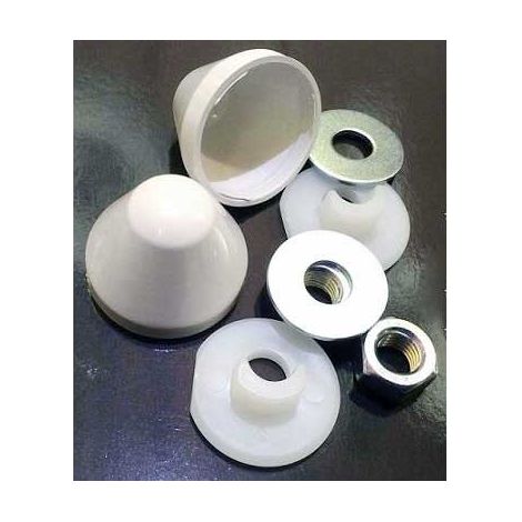 Set coppelle proteggi dado con dadi, rondella bianca VS0805421 - -  VALSIR - -