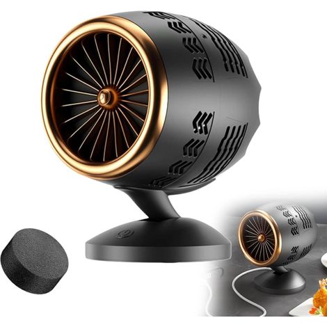 350w Espace USB Chauffage Ventilateur Ventilateur Portable Chauffage Rapide Thermostat Maison (1/5)