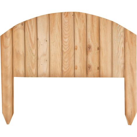 Recinto steccato vampiro arco 4 pz. per delimitare aiuole cm.54x27+20h in legno di pino impregnato - Salone