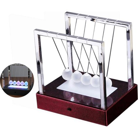 Boule de pendule lumineuse LED en verre, décoration de bureau pour maison et étude, lot de 1 (1/5)