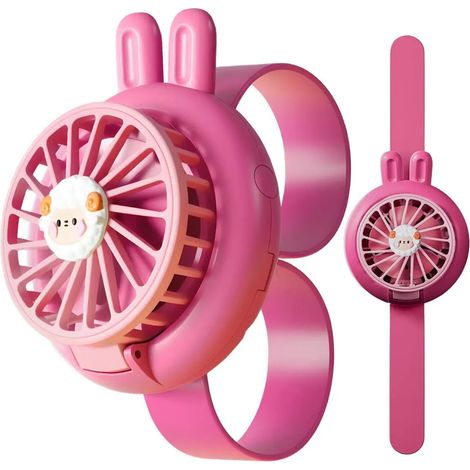 Vintage Mini portable USB Ventilateur de poignet LED Lumière 3 animaux de vitesse (1/5)