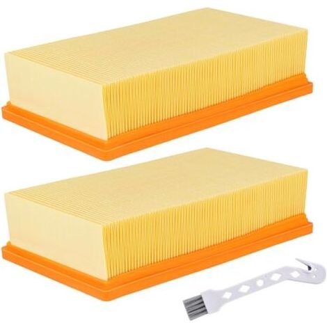 Flachplissierte Filter für Bosch GAS 35 L AFC, GAS 35 L SFC+, GAS 35 M AFC, GAS 55 M AFC, Ersatzfilter für Kärcher 6.904-367.0 NT25/1 Ap, NT 30/1, NT35/1 Ap Staubsauger (1/5)