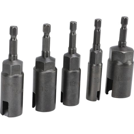 Lot de 5 douilles à oreilles hexagonales de 6,35 mm (1/4 pouce) pour perceuse électrique portative (1/5)