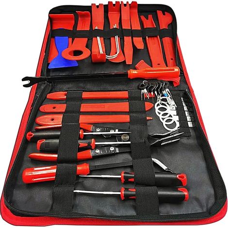 Kit di attrezzi per la rimozione delle finiture, 258 pezzi, fibra di nylon resistente, 38 pezzi (1/2)