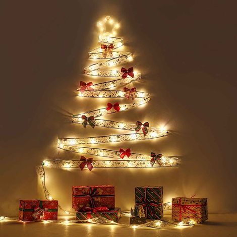 Ruban Lumineux LED - 2 m - Alimentation Piles - Décoration de Sapin de Noël et Intérieur/Extérieur - 1 Pièce (1/5)