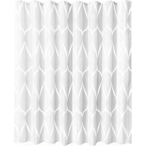 Rideau De Douche - Polyester Épais Imperméable - Résistant À La Moisissure - Motif Géométrique - 180 X 180 Cm - 1 Pièce (1/3)