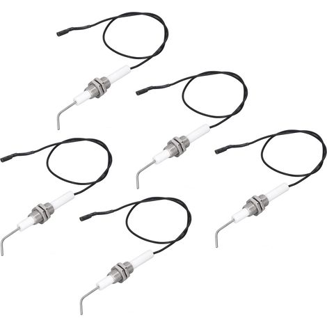 électrodes d'allumage par étincelle en céramique M10, électrodes filetées pour allumeur piézo à bouton-poussoir (1/5)