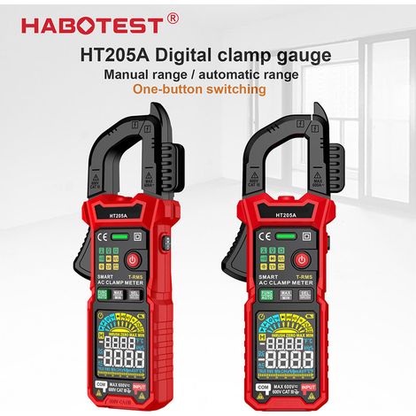 NVC LED Digital-Zangenmessgerät Multifunktions-Multimeter Spannungs- und Stromprüfer Überhitzungsschutz (1/5)