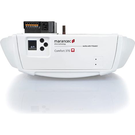 Marantec Comfort 370 - Set con 2 trasmettitori manuali, azionamento elettrico per porte da garage, porte sezionali e cancelli basculanti, colore: Bianco (1/5)
