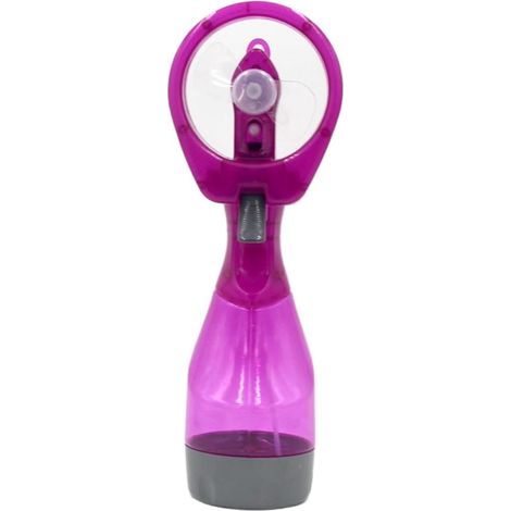 Ventilateur portable léger avec réservoir d'eau et diffusion continue de brume pour la plage, le pique-nique ou l'exercice en extérieur (Violet) (1/5)