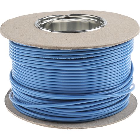 Fil de câblage électrique RS PRO, 45 2,5 mm², 750 V, PVC Bleu, 100m ( Prix pour Bobine de 100 Mètres ) (1/3)