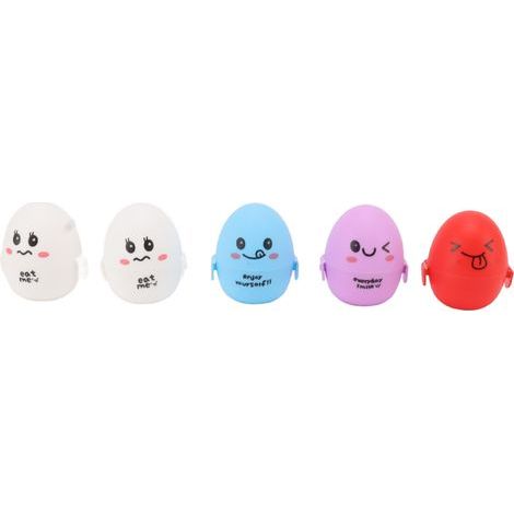 Cartoon Egg Box, 5 Pieces, Cute Portable Plastic Storage Container for Outdoor Use, Organizer Holder (1/5)