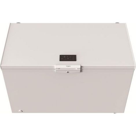 Whirlpool – Congélateur coffre 371L blanc – Capacité 371L – Classe énergétique E – Hauteur 85cm – Niveau sonore 40dB – Technologie 6TH SENSE (1/5)