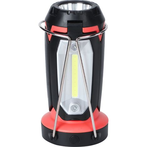 Multifunktionale, tragbare LED-Campinglaterne mit COB-LED-Technologie (rot) (1/5)