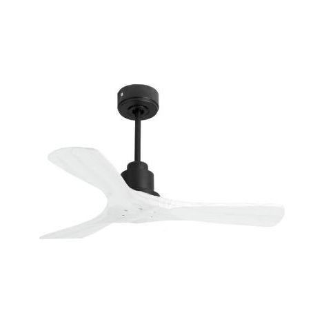 Tenerife de KlassFan - Super destratificateur et ventilateur DC 106 cm Gris basalte  pales bois blanc sans Lumière  15 à 20 m²