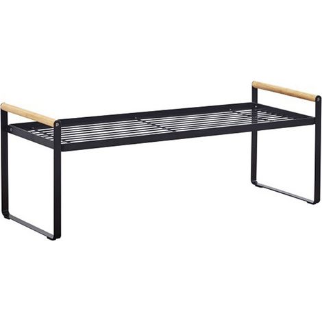 Porte-épices en fer multifonctionnel, accessoire de cuisine, organisateur d'ustensiles de cuisine, support à épices pour comptoir, noir (1/5)