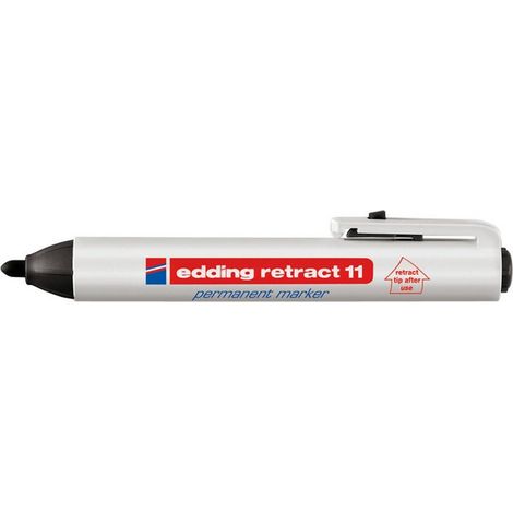 Rotulador permanentee ryráctil 11 negro
