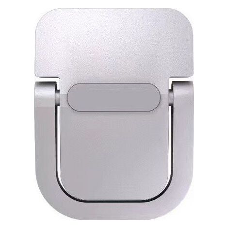 [NEVER USED] 2pcs Laptop Stand, Foldable Laptop Holder, Self-Adhesive Computer Stand, Ergonomic and Invisible, Compatible with Many Laptops (Silver)