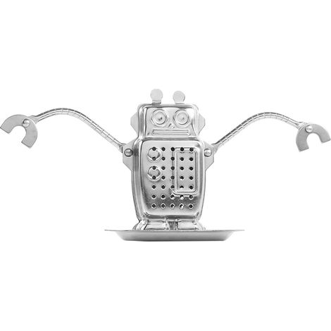 Passoire à thé en acier inoxydable forme robot, infuseur à feuilles de thé, filtre à épices, robot infuseur pour tisanes
