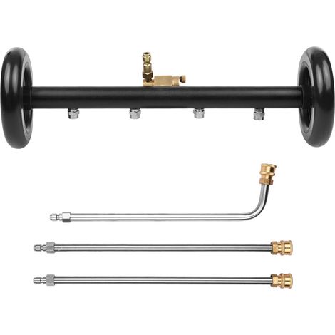 [Hochdruckreiniger-Zubehörset] + [2-in-1-Set] + [39 cm/16 Zoll Verlängerung] + [Fahrzeugchassisreiniger/Wasserbürste für Böden] (1/5)