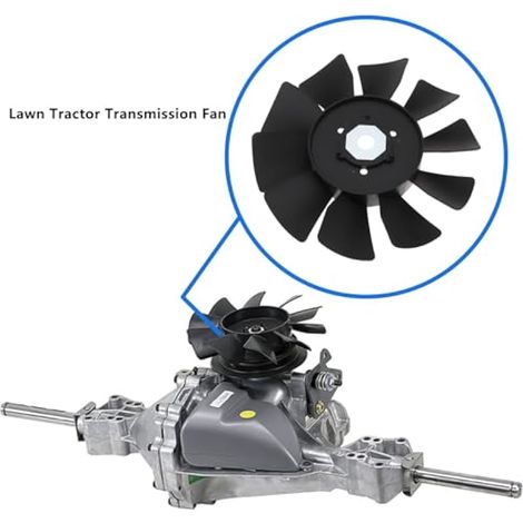 Ventilateur de Transmission pour Tracteur de Pelouse 7 Pouces à 10 Pales 53822 584282001 Compatible avec Tuff Torqs (1/3)