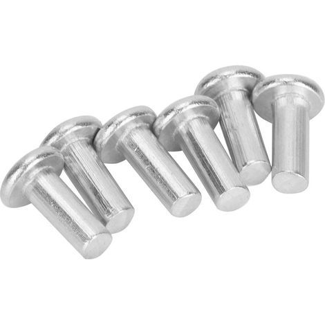 100 Stück GB867 M4 Flachkopf-Aluminiumnieten, Vollnieten mit flachem Kopf (M4 12) (1/5)