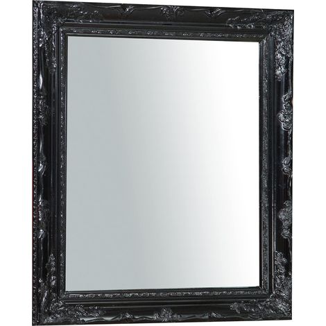 Biscottini Miroir Vintage 66x76 cm Miroirs décoratifs muraux en Bois Massif Miroirs de Salle de Bains (1/5)