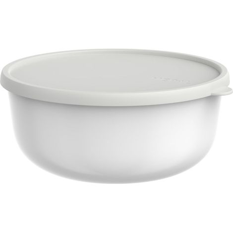 Récipient pour micro-ondes Lumina - Boîte hermétique alimentaire avec couvercle pour frigo, congélateur, four vapeur, micro-ondes et lave-vaisselle - Bol de service - 3000 ml - White (1/5)