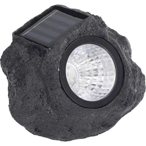 Lampes solaires roche IP65 étanches rechargeables à batterie, éclairage automatique pour jardin, pelouse, allée, couloir (1/5)