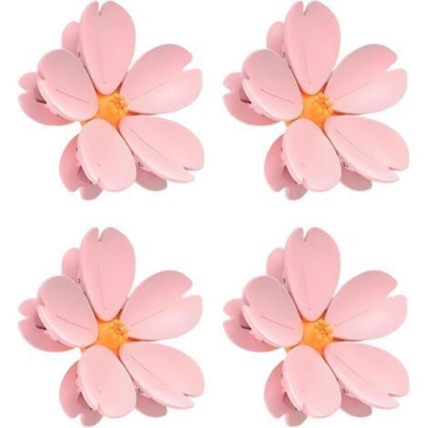 4 Pièces Magnétique Pince Sachet Alimentaire, Forme de Fleur Pince Alimentaire, Convient pour Les Réfrigérateurs, Les Armoires Métalliques, Les Bureaux, Les Cuisines et Les Cafés (1/5)
