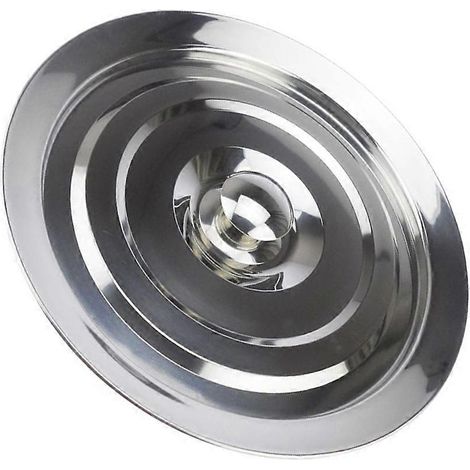 Couvercle de lavabo argenté en acier inoxydable pour cuisine pratique (1/5)