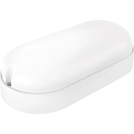 Applique extérieure LED ovale capteur matel 9w blanc froid