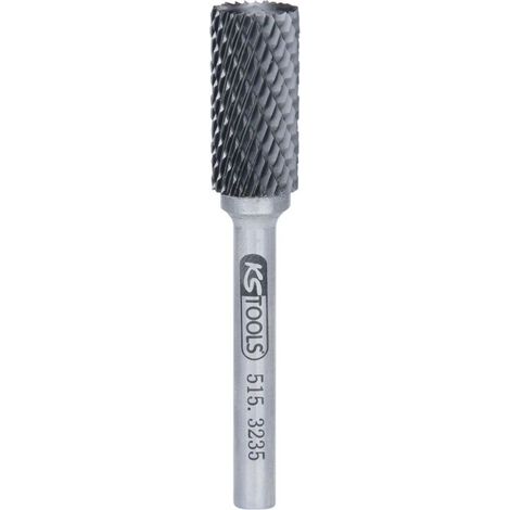 KS Tools HM Zylinder-Frässtift Form A mit Stirnverzahnung, 12mm - 515.3235