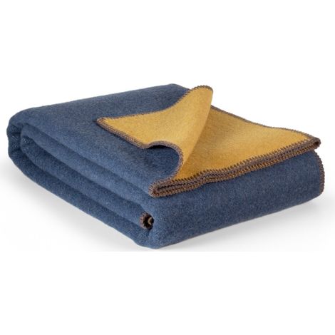 Couverture de Lit en Laine Mérinos et Nylon Chaude et Résistante pour Hiver 600 g/m² - PANGIVO
