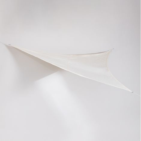 Auvent à voile triangulaire Urujula SKLUM Blanc Gardenia (1/5)