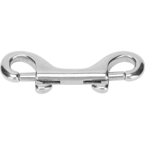 Attache rapide à double extrémité en acier inoxydable 316 pour câble de navire, 90 mm (1/5)