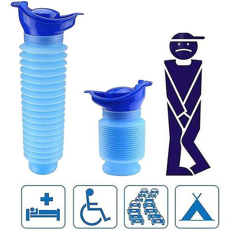 Urinoir d'urgence homme et femme pour voyages, camping, voiture, toilettes en bouteille, 750 m (1/4)