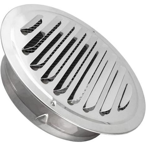 Grille d'aération 150mm en Acier Inoxydable Rond Grille de Ventilation de Tuyau d'échappement pour Ventilation des Cheminée, Cuisine, Salle de Bain (150mm) (1/5)
