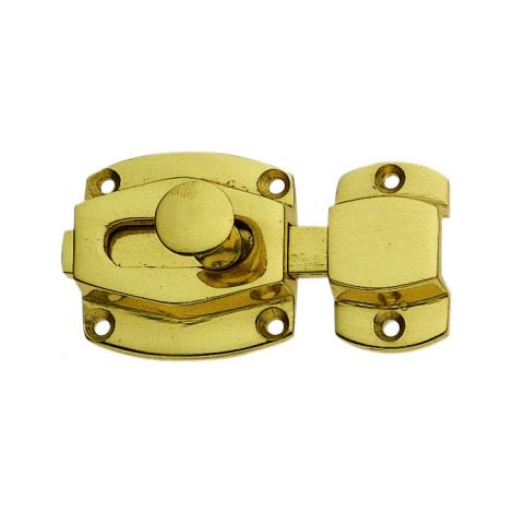 Ouvre&Déco – Targette de porte intérieure en laiton poli – Modèle Victorian – Finition élégante – Hauteur 41 mm – Largeur 21 mm