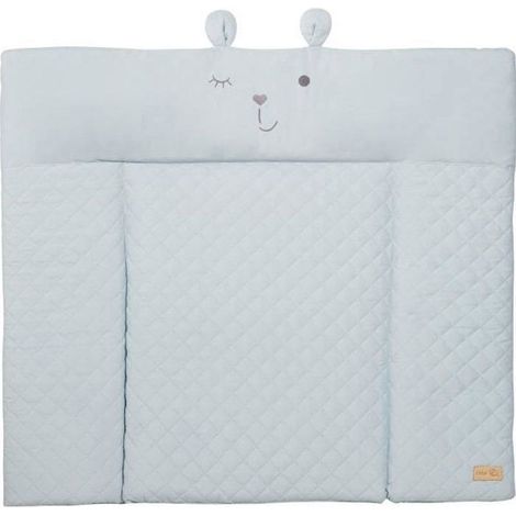 Matelas a langer - ROBA - Visage d'ours Benny - 85 x 75 cm - Bleu clair