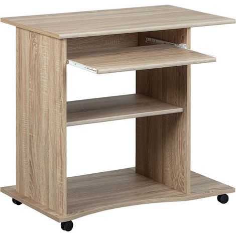 Dusa Schreibtisch 1 Ablage, 1 Tastaturauszug, Sonoma Eiche Dekor.
