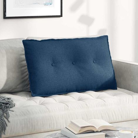 Rückenkissen Blau 80 x 19 x 50 cm Stoff