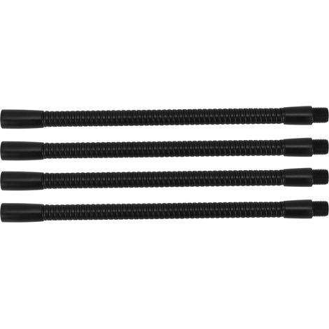 Lot de 4 tuyaux flexibles en aluminium de 10 mm de diamètre pour lampe de table ou de bureau, longueur 20 cm. (1/5)