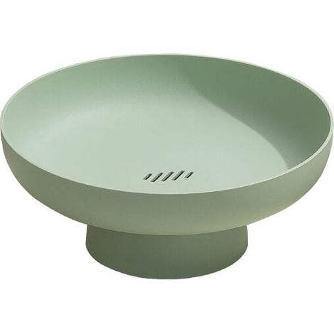 Cestas de frutas creativas, cesta de frutas con drenaje, cesta de frutas, caja de dulces, plato de aperitivos, cesta de verduras, plato de dulces - verde (1/4)